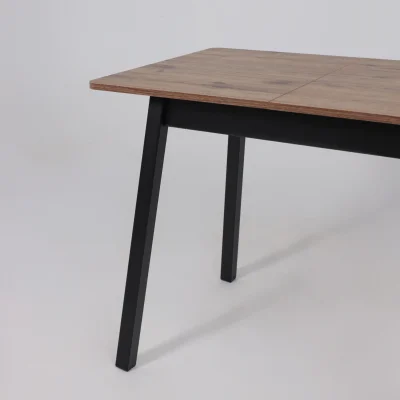 Стол TIRK RADIAL-94, раздвижной 94(126)х64, Дуб Веллингтон/Чёрный_12