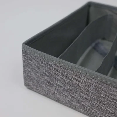 Контейнер для хранения MACKENZIE-1, 6 ячеек, серый, 34*24*9см_4