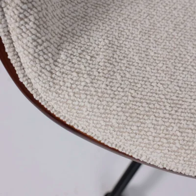 Кресло барное ANGARA, букле, кремовый Lisa 102/черный_10