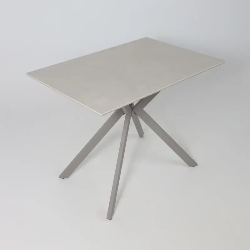 Стол AV 5026, нераздвижной 1000 х700, МДФ пленка ПВХ/керамика CARMEN LIGHT GRAY бежево-серый / бежево-серый матовый_preview_3