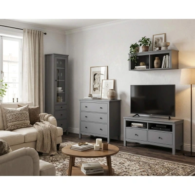 Гостиная Сага, серый. Комплект №3 фотография