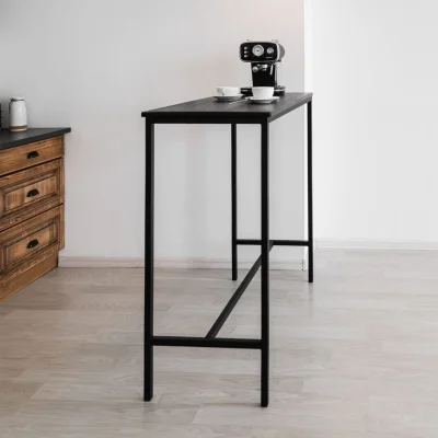 Стол барный для кухни Лофт LT-95 черный/ черный муар_4