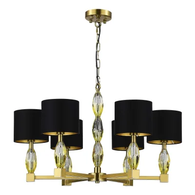 Люстра подвесная ST-Luce Латунь/Черный E14 6*40W LINGOTTI_2