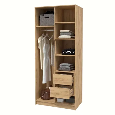 Шкаф КОНЦЕПТ Тренд КТ-Ш2(з), к.Дуб золотой/ф.Пепел  (В2128хШ918хГ547мм)_3