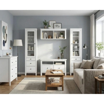 Гостиная Сага, белый. Комплект №3 фотография