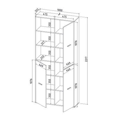 Шкаф SKILL-20 (3), антрацит_10