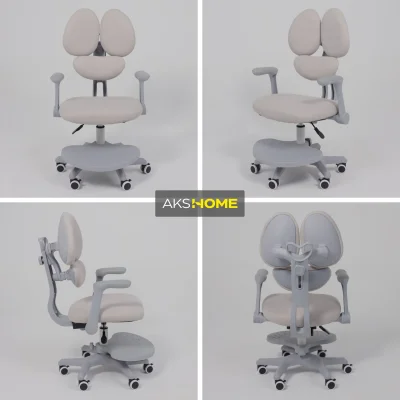 Кресло поворотное LEO, ткань, серый_26