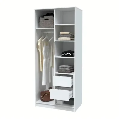 Шкаф КОНЦЕПТ КТ-Ш2(з), к.Белый/ф.Белый  (В2128хШ918хГ547мм)_4