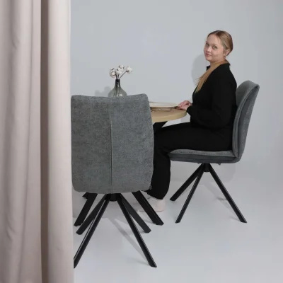 Стул SMART-R 360, g22 GRAPHITE шенилл LUX - d10 HEMATITE LUX\черный_2