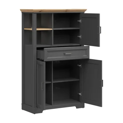 Н.м. "JASMIN" шкаф REG3D1S, к.Графит+Дуб артизан/ф.Графит_3