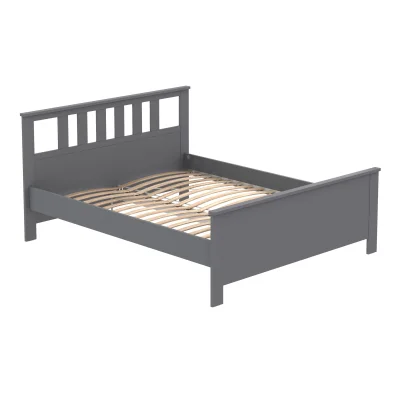 Кровать двойная САГА 160*200, серая (2.08.04.070.4 RU) фотография