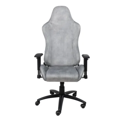 Кресло поворотное TITAN, ретро-велюр (серый)_3