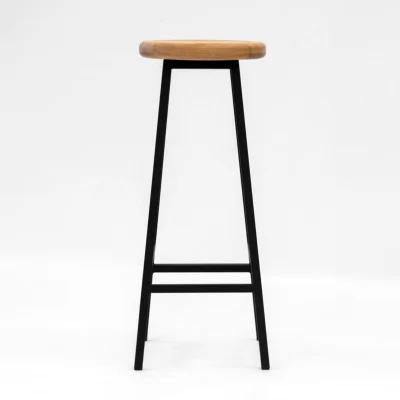 Стул барный BUTTON-78натуральный/черный_8