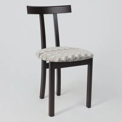 Стул КОНГО, шенилл, Pixel sand 10653/темный бук_6