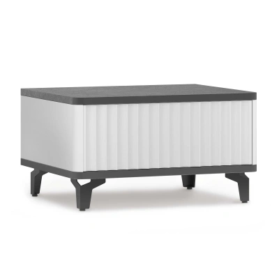 Стол-консоль SHTABE ROYAL 5001 эко, Белый-Металл Бруклин-Черный фотография