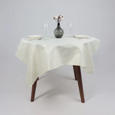 Скатерть, 180*145см, лютики 2660, сливочный 11-0510_2