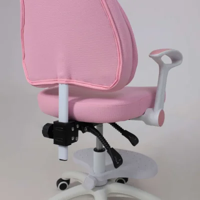 Кресло поворотное LOLU, ткань, розовый_19