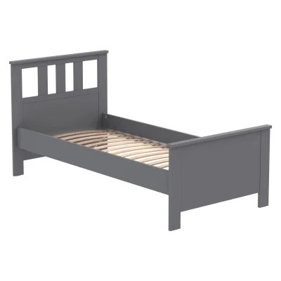 Кровать одинарная САГА 90*200, серая (2.08.04.050.4 RU) фотография