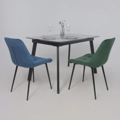 Стул AV 405, зеленый бархат Confetti deep forest/черный_4