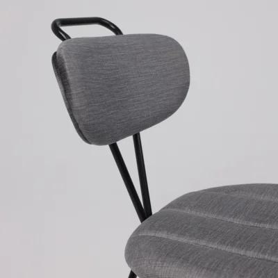 Стул TORI, серый велюр VOSS 15/черный_17