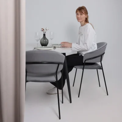 Стул AV 433, темно-серый бархат H-15/черный_2