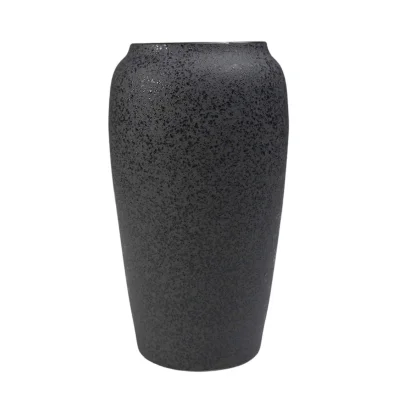 Ваза керамическая MERCY, серый, 15*15*26см фотография