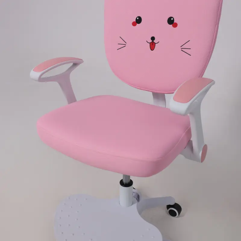 Кресло поворотное CATTY, WHITE, ткань, (котенок розовый)_preview_19