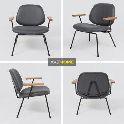 Кресло RUDO, экокожа винтажный черный WATUSI 16/черный_2