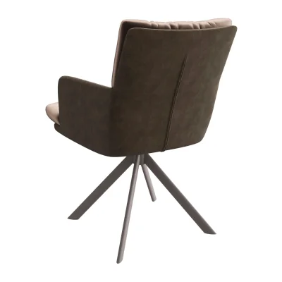 Стул CHARLES-R 360, d05 CAPPUCINO LUX - MOCCO замша lux\капучино_2