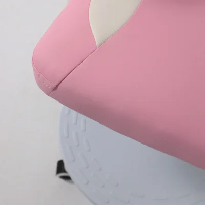 Кресло рабочее, поворотное JASMINE, white, розовый, ECONOM_18