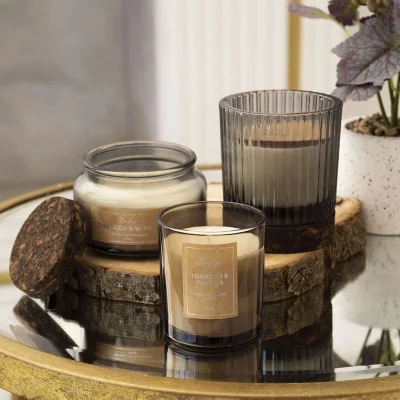 Ароматическая свеча TOBACCO & VANILLA в стекле, Д70 Ш70 В78_6