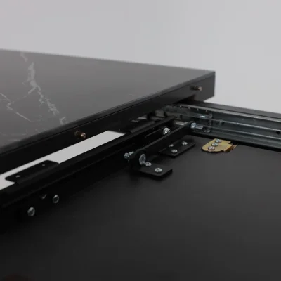 Стол LEONEL-130, раздвижной 130(165)х85, STONE BLACK ST CER/Черный_16