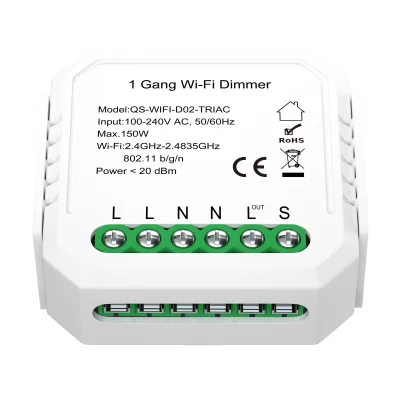 WI-FI реле 1 канал,250W, IP20, L46xW46xH18, 230V, Белый AROUND_2