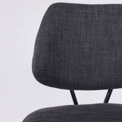 Стул барный JESSY, темно-серая ткань/черный_7