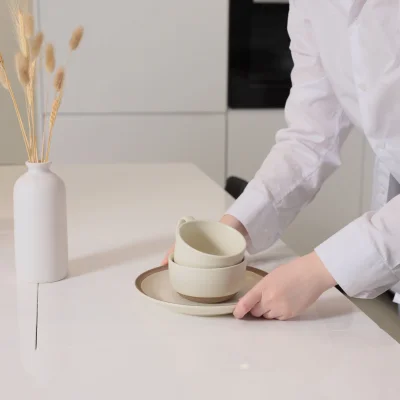 Миска-Боул SAND EDGE, керамика, белый, d20.2*8.3см_17