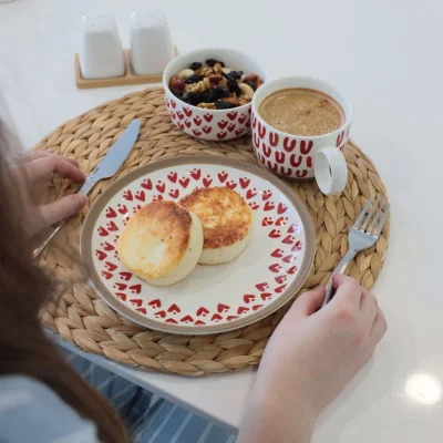 Чашка LOVE PRINT, керамика, красный принт, 14*10*7,6см_15