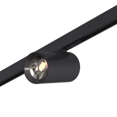 Магнитный трековый светильник Черный LED 1*5W 4000K 340Lm Ra>90 36° IP20 D35xH58 24V SUPER5_2