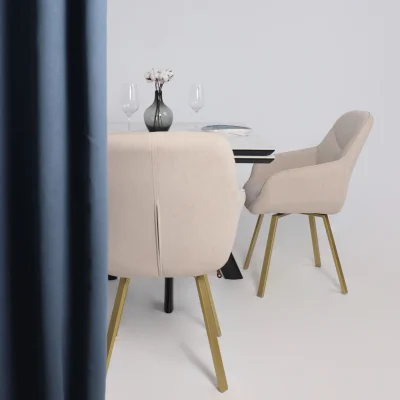 Стул ROMEO 360, b03 CREAM LUX\золото_3