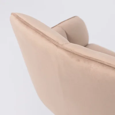 Кресло VIRGINIA, поворотное, велюр, капучино HCJ-11/черный_15