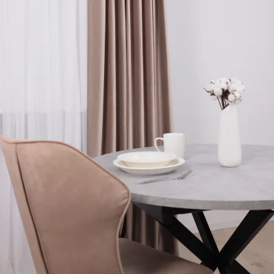 Штора "Бархат" 2х2,5м  на люверсах, цвет капучино (арт.5018-44)_3