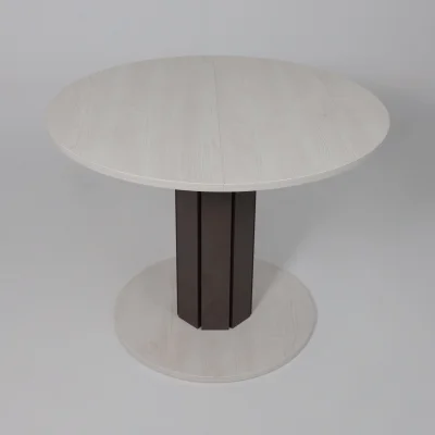 Стол раздвижной на опоре ONTARIO,1000(1300)*760*1000, (сосна каньон/коричневый)_8