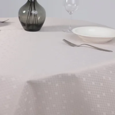 Скатерть, 145*120см,  ромбики 2690, светло-бежевый 13-0404_6