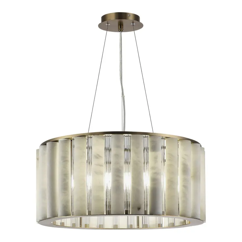 Светильник подвесной ST-Luce Бронза, Прозрачный/Белый алебастр E14 8*40W DELIGHT фотография