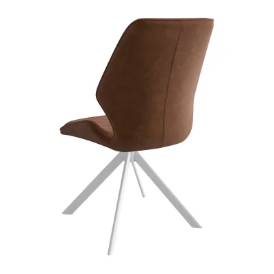 Стул BATMAN-R 360, g08 TERRACOTTA шенилл lux - TERRACOTTA замша lux\белый_2