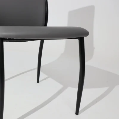 Стул DENVER, экокожа, серый PU 611/черный_8