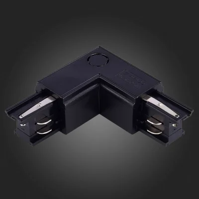 Угловой токоподвод правый для трехфазного шинопровода ST-Luce Черный TRACE_2