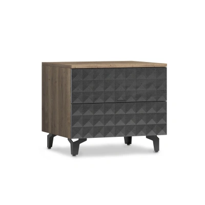 Стол-консоль SHTABE SIMPLE 7003 эко, Графит-Дуб Веллингтон-Черный фотография