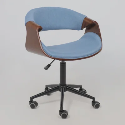 Кресло барное ANGARA, ткань, небесный XC188-26/черный_11