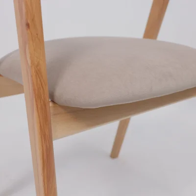 Кресло ЛОНДОН, песочный микровелюр D Simple 05/светлый бук_15