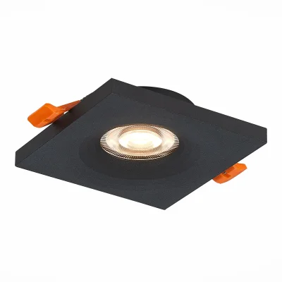 Св-к встр. Черный GU10 1*50W  L94xW94xH27 220V Без ламп Встраиваемые светильники_3